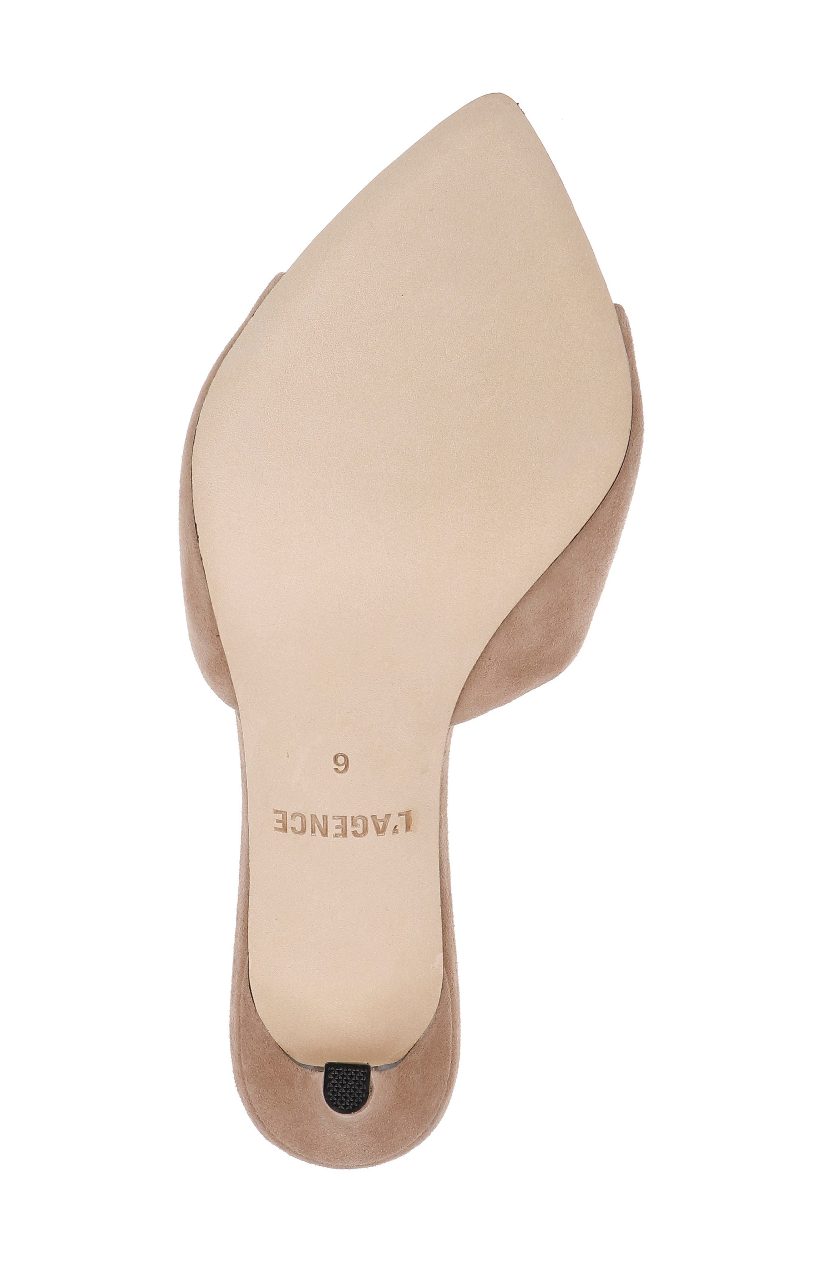 L'AGENCE Lolita Pointed Toe Sandal in Cappuccino Suede at Nordstrom - 6