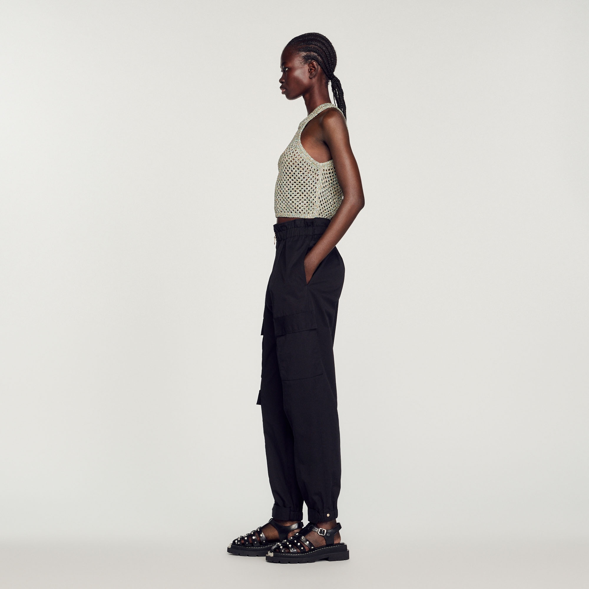 Cropped crochet top - 7