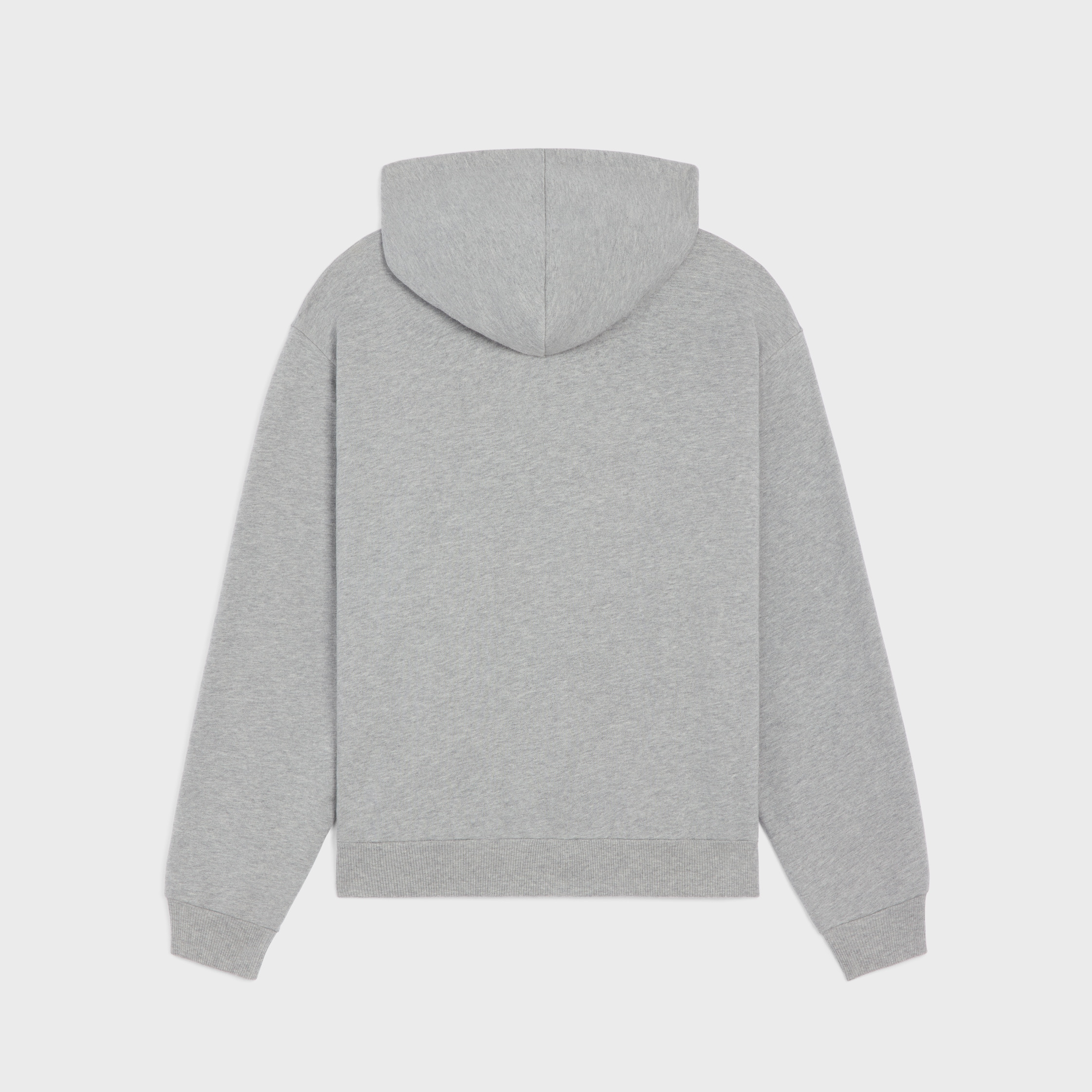 loose zip up hoodie IN cotton fleece - 2