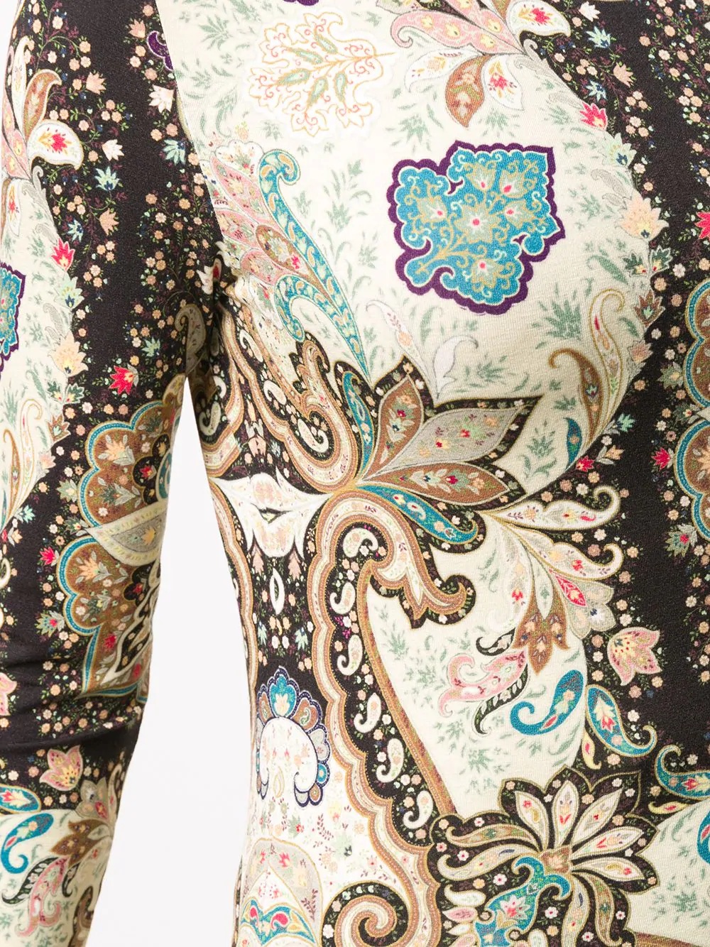 long-sleeved paisley-print top - 5