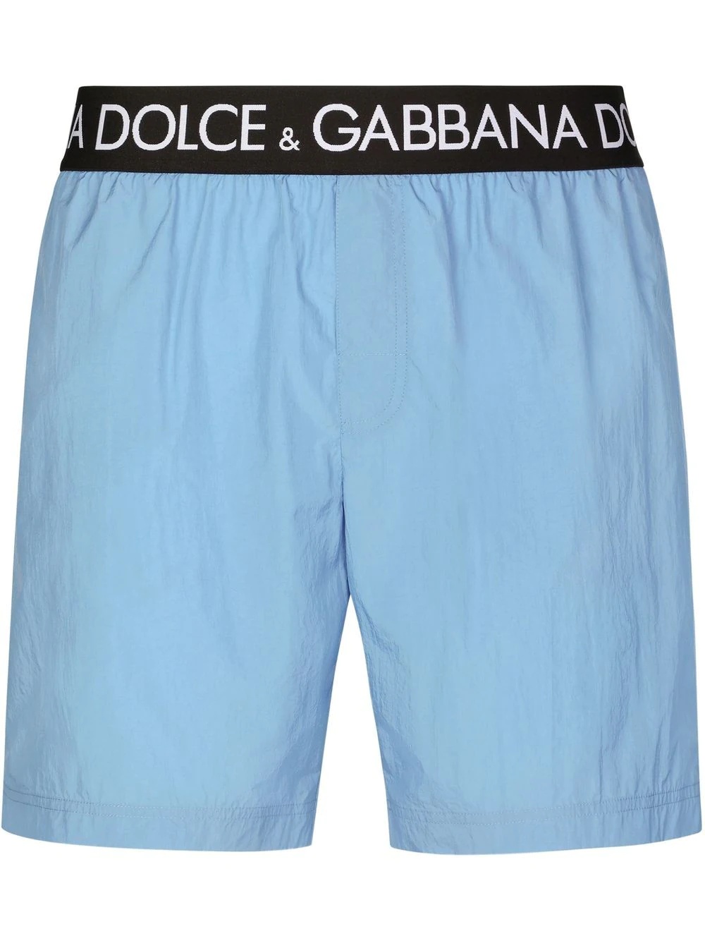 logo-waist swim shorts - 1