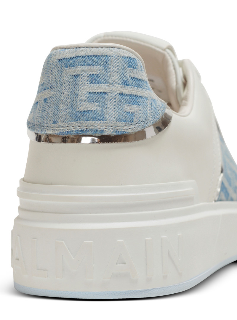 B-Court sneakers in leather and denim 8
