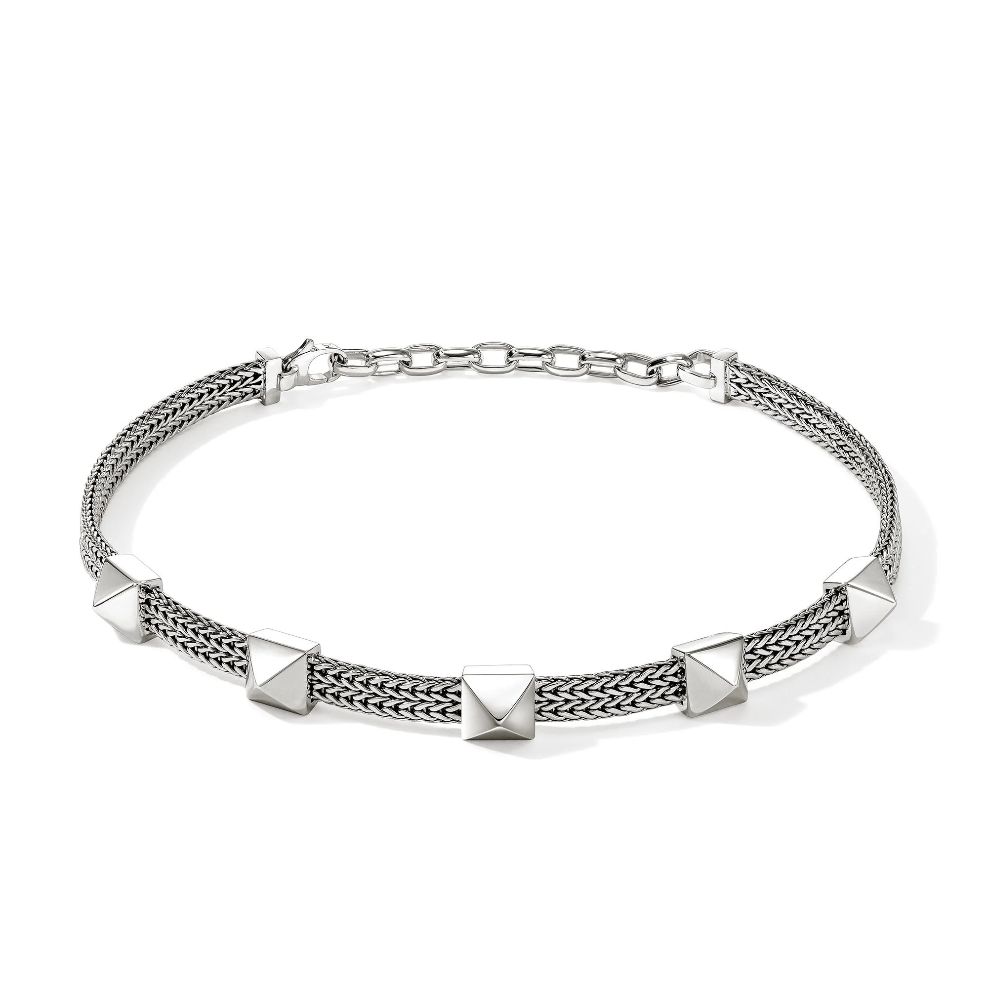 Icon Stud Choker, Sterling Silver, 6MM - 1