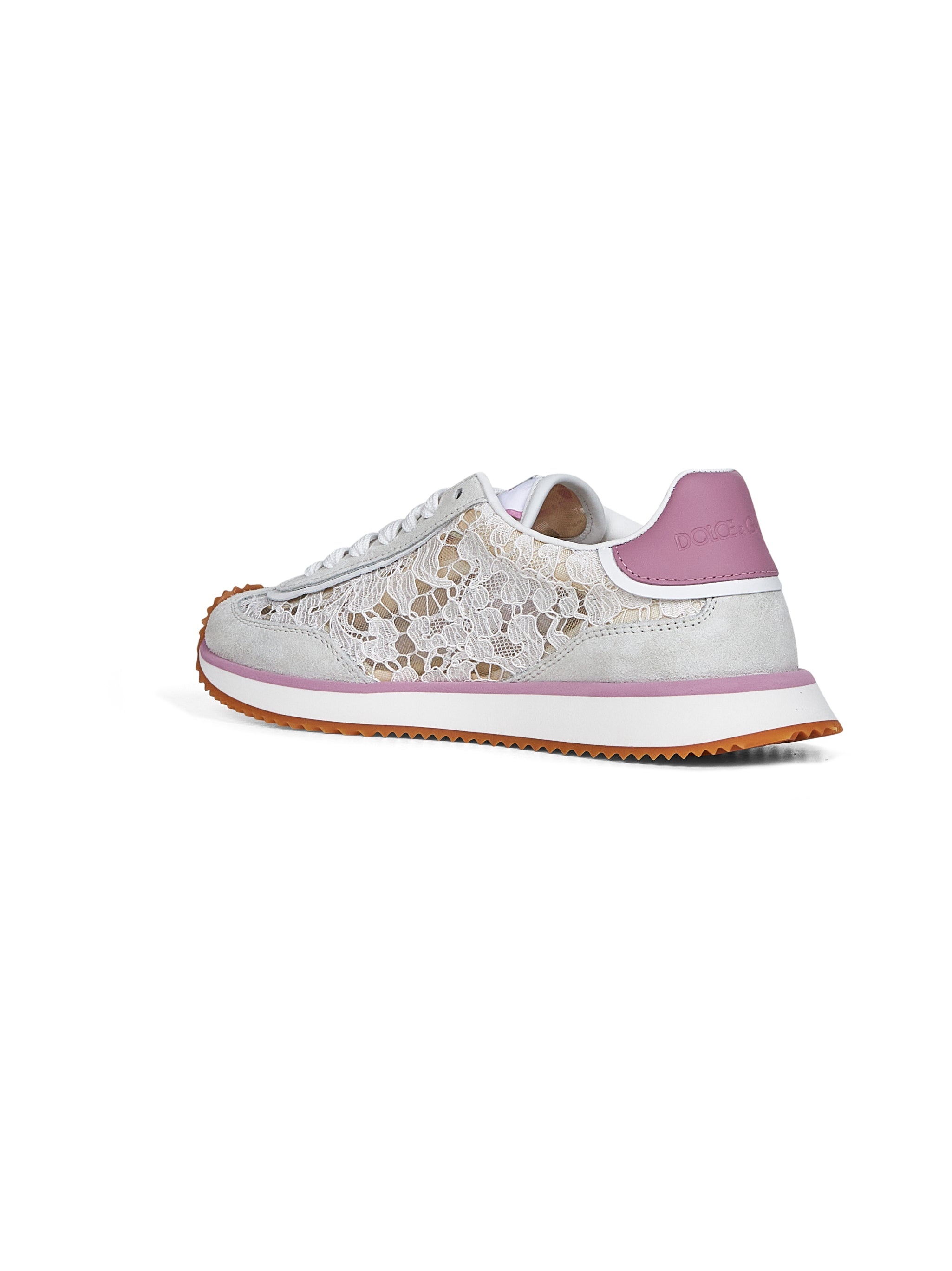 White and pink DG CUSHION sneakers - 3
