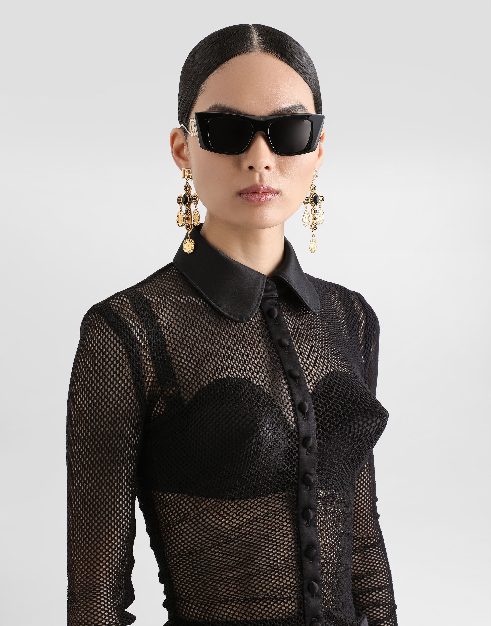 Mesh shirt jacket - 4