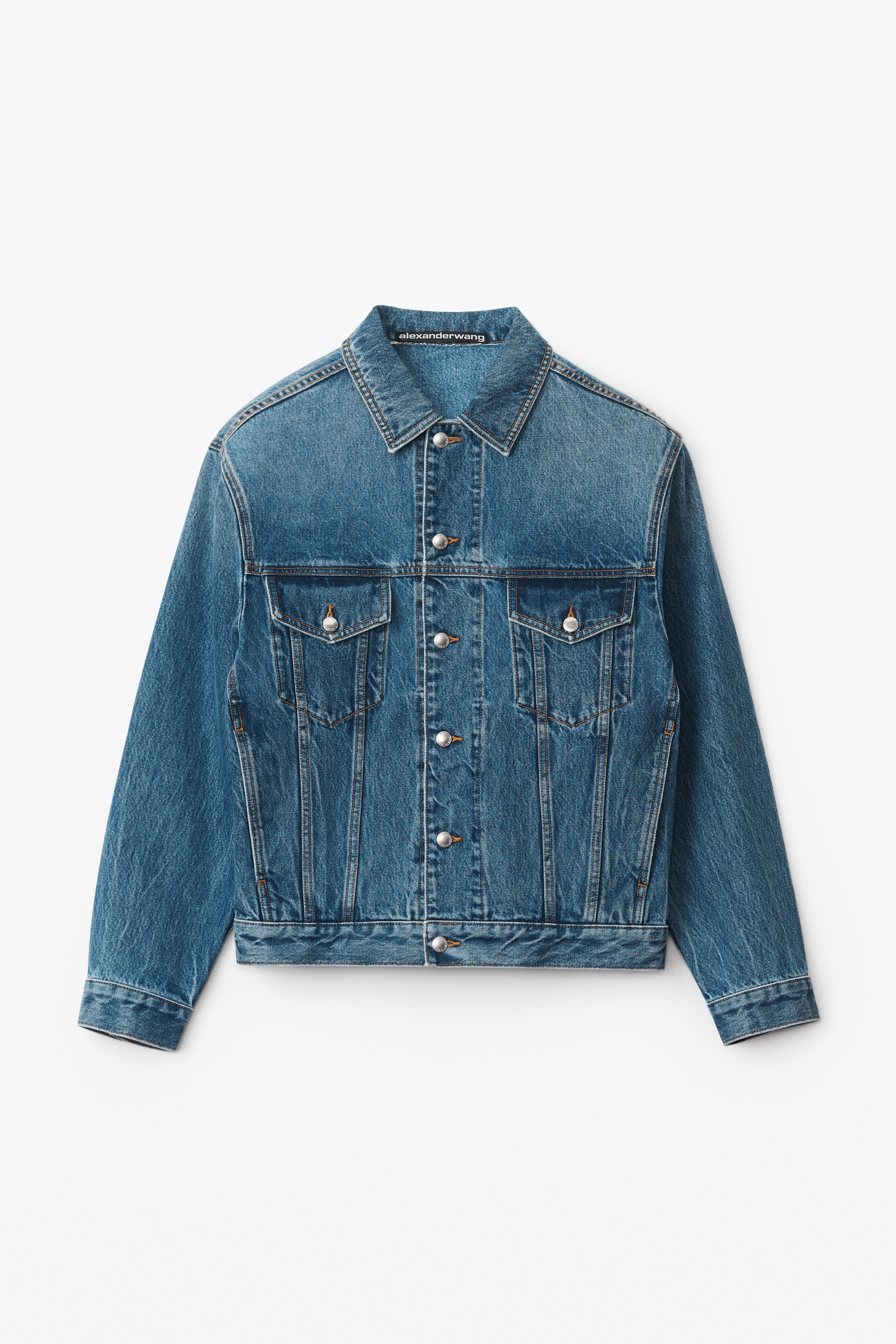 OVERSIZED TRUCKER JACKET IN DENIM - 1