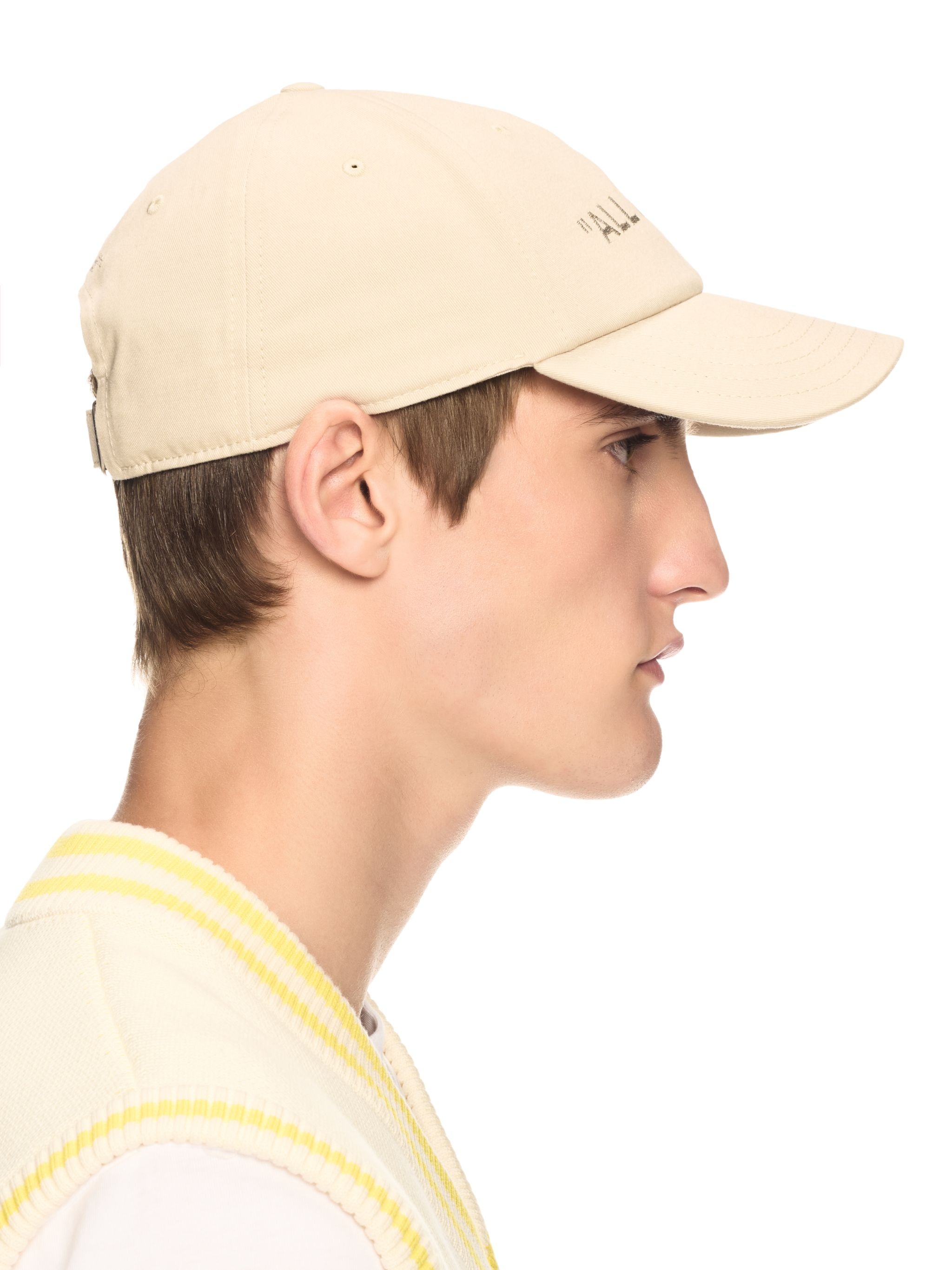 Beige "all In One" Golf Cap - 5