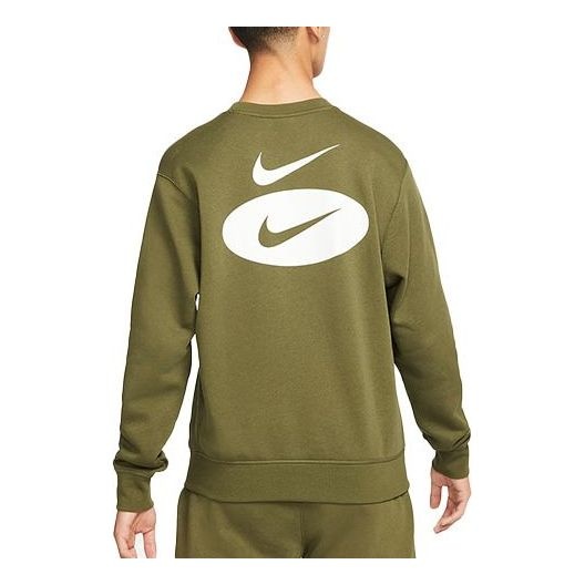 Nike League As Sportswear Sl Bb Crew 'Olive Green' DM5461-326 - 2