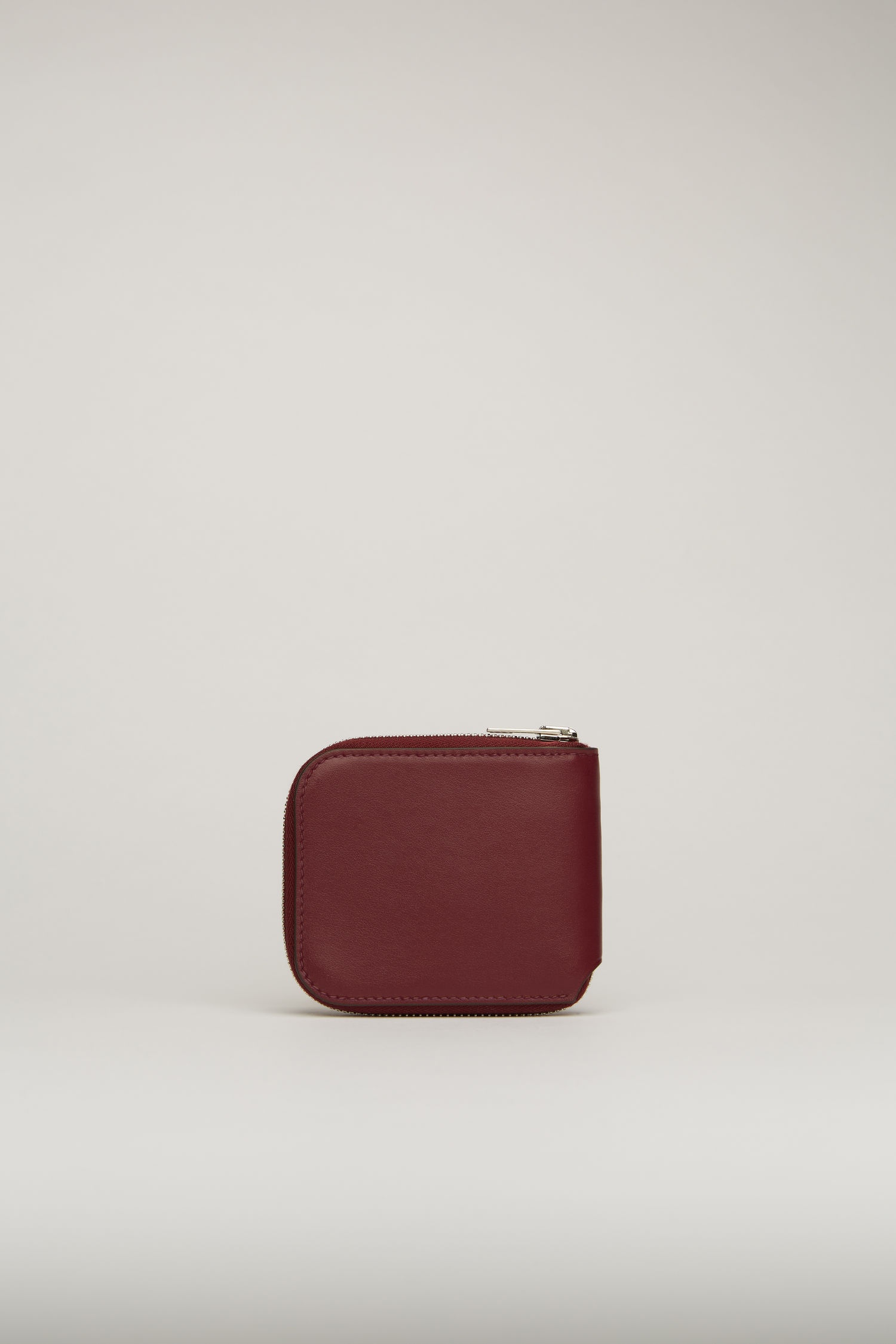 Compact bifold wallet burgundy - 2