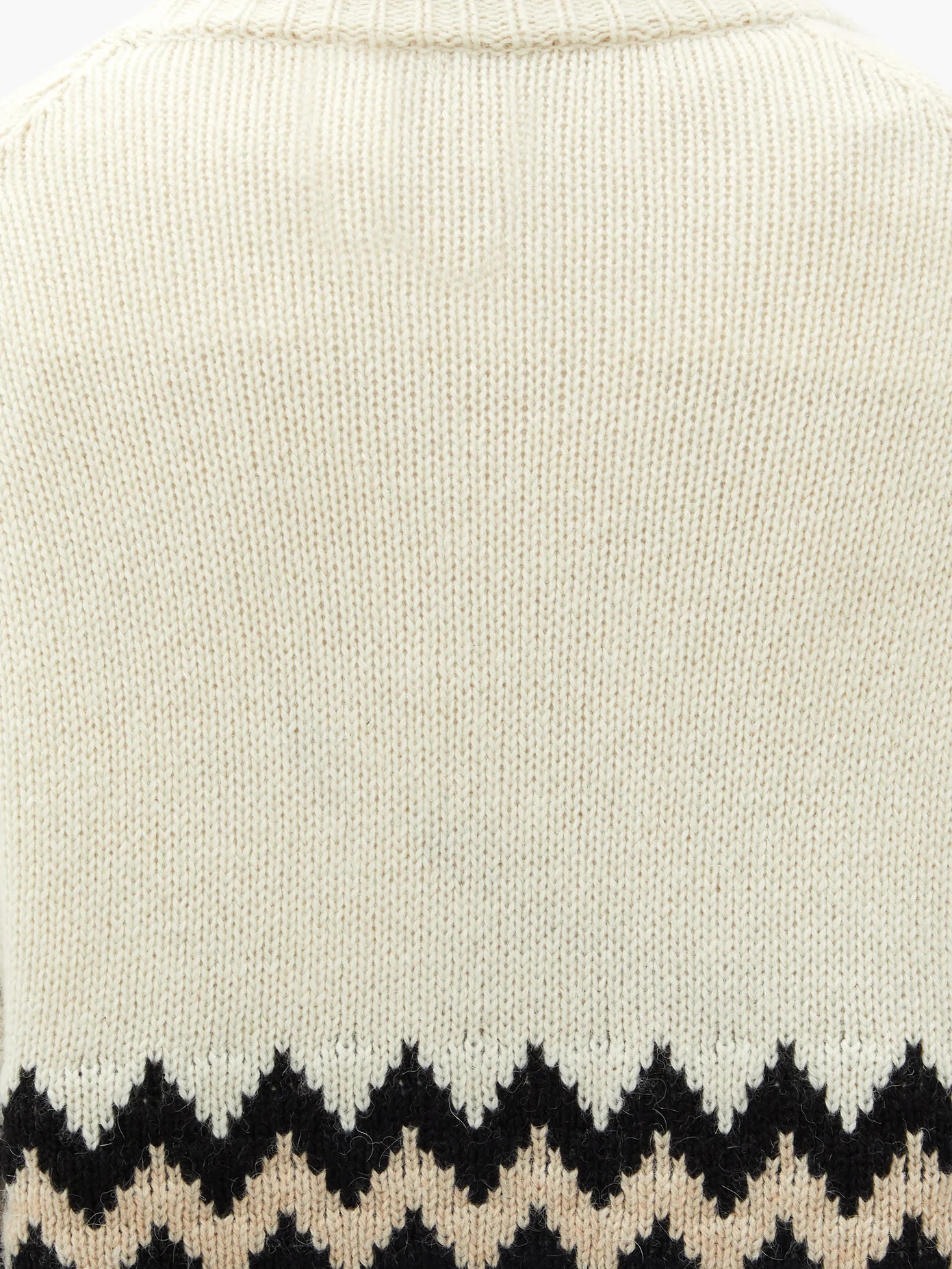 Zigzag alpaca-blend sweater - 4