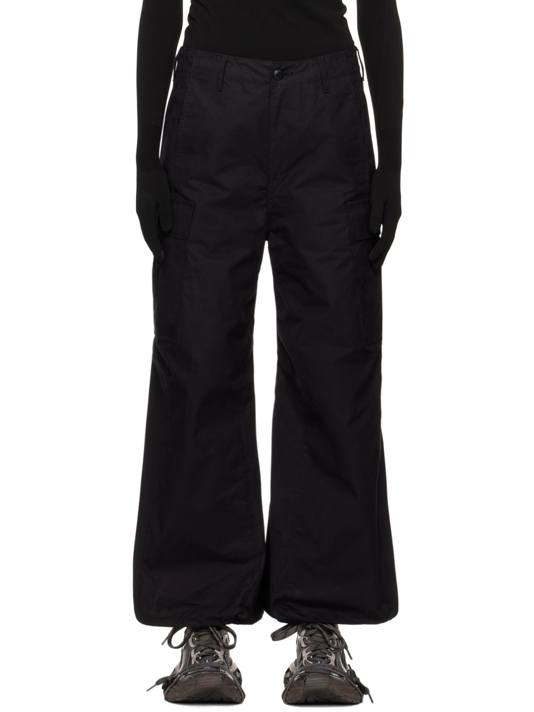 Black Robot Legs Cargo Pants - 1