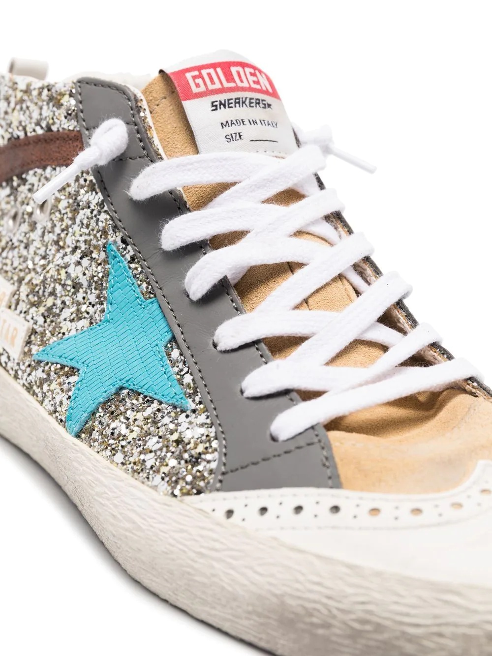 glitter-embellished Super Star trainers - 4