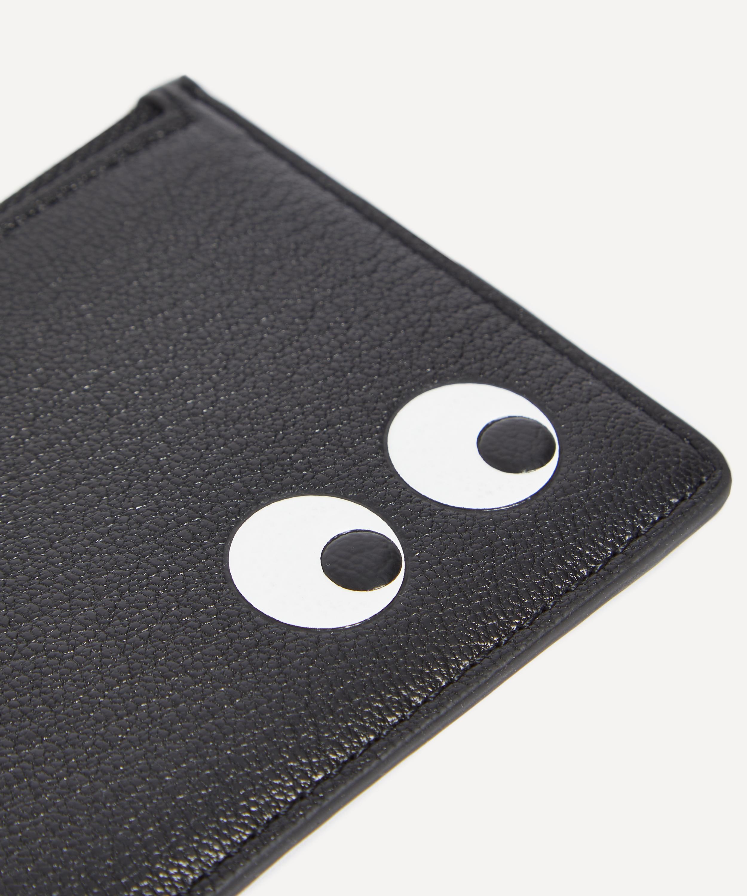 Eyes Zipped Leather Card Case - 4