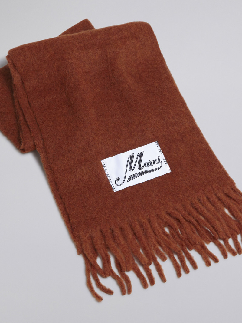Marni TAN BRUSHED ALPACA SCARF outlook