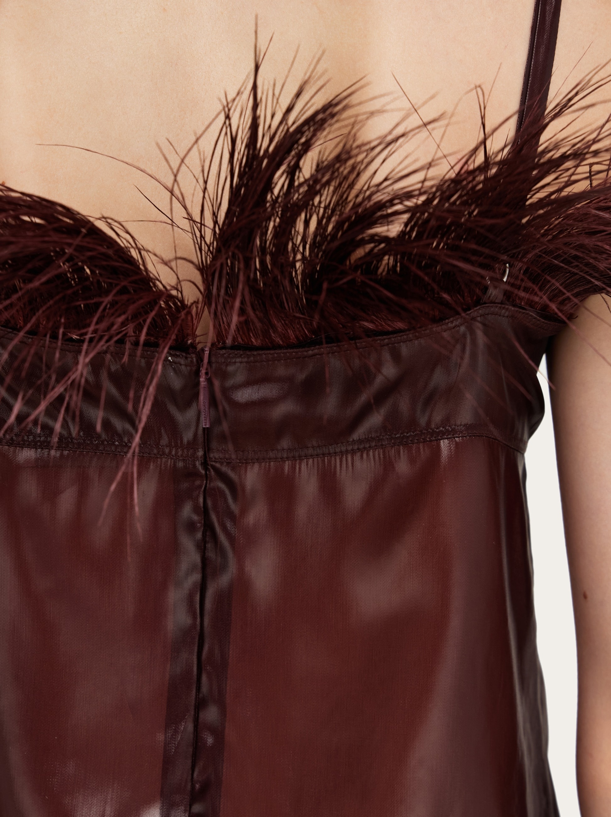 Organza top with feather embellishment - 6