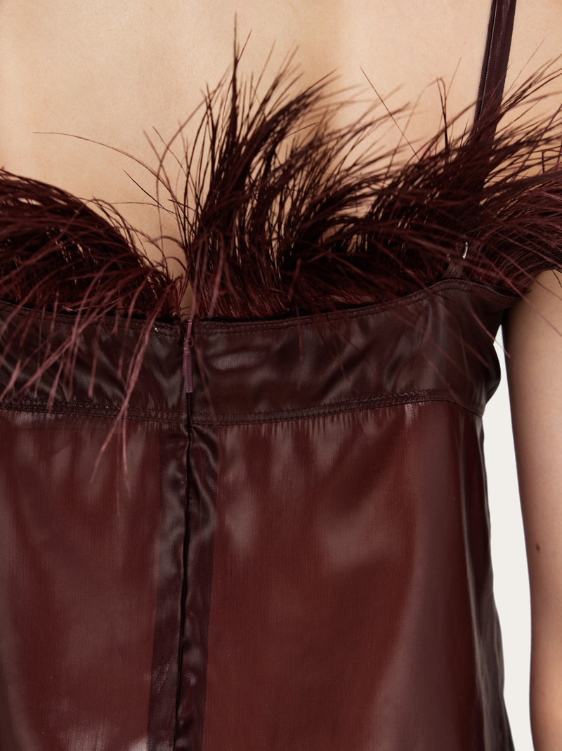 Organza top with feather embellishment 6