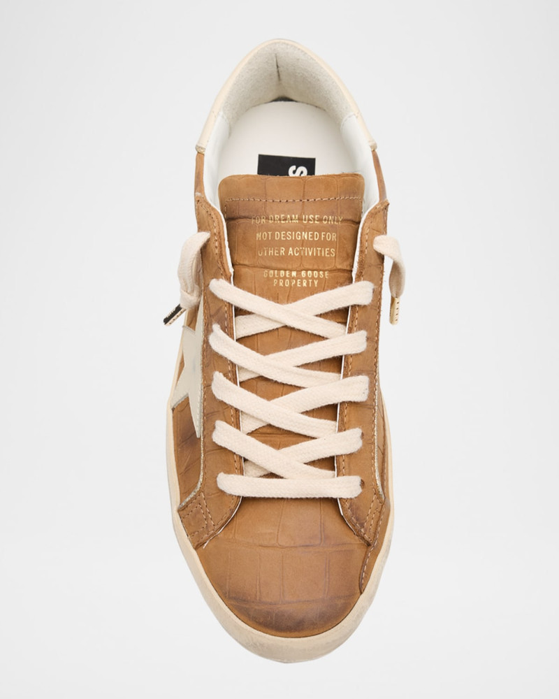 Super-Star Croco Leather Low-Top Sneakers 7