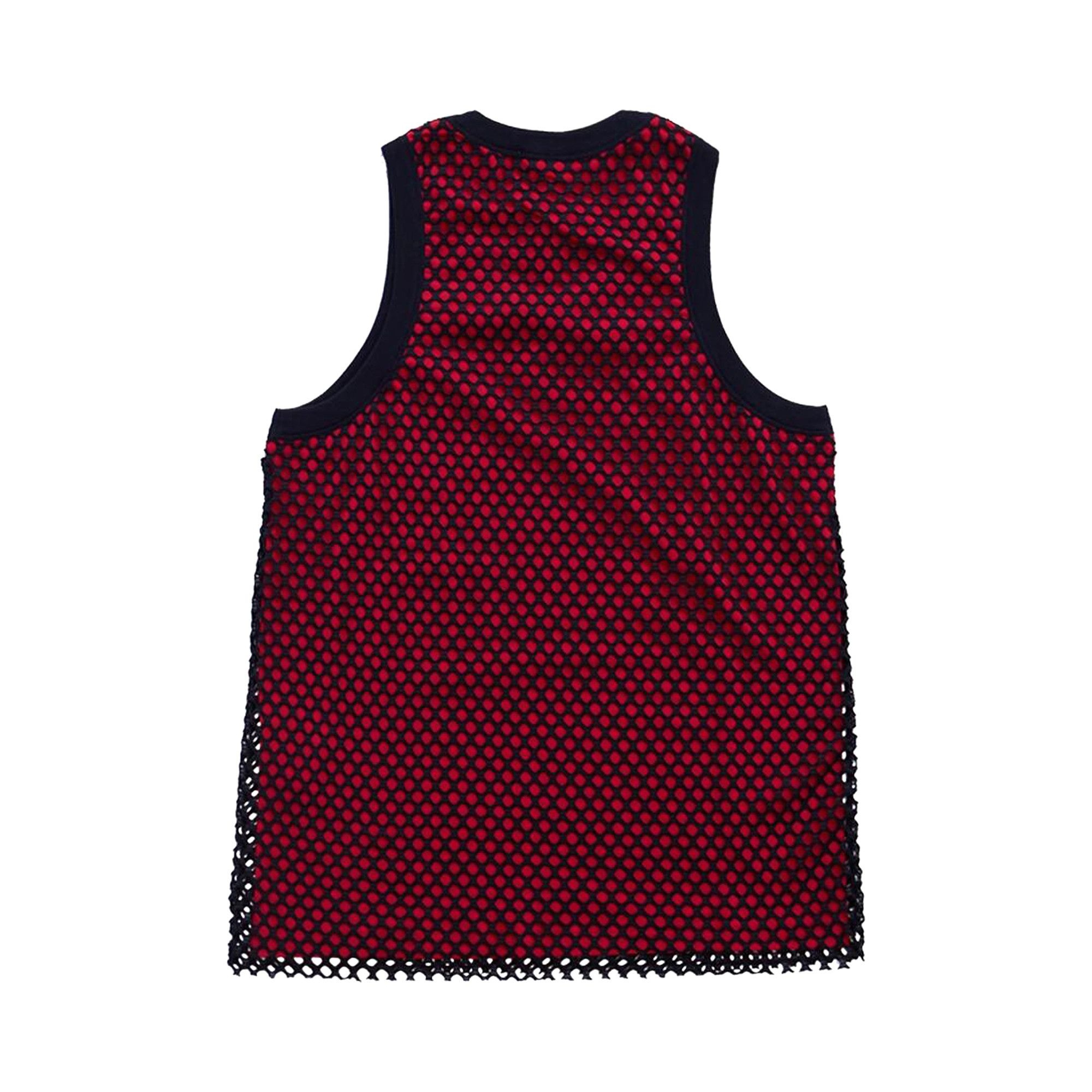 Wales Bonner Record Mesh Tank Top 'Red' - 2