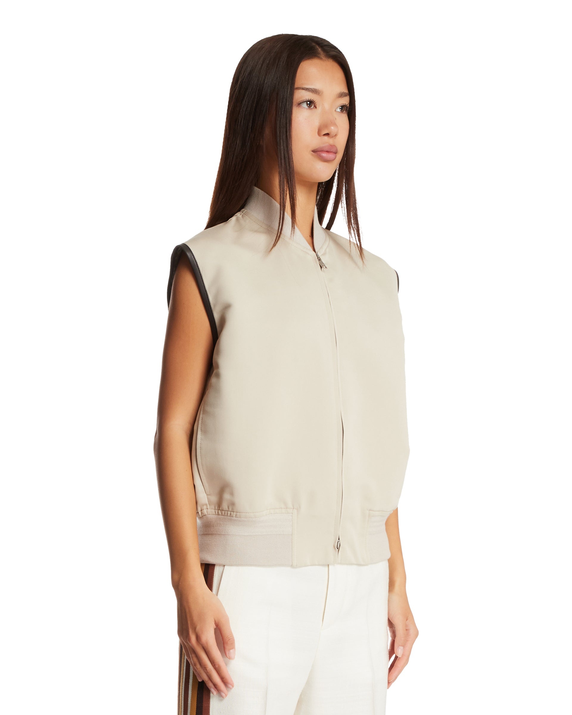 White Twill Gilet - 4