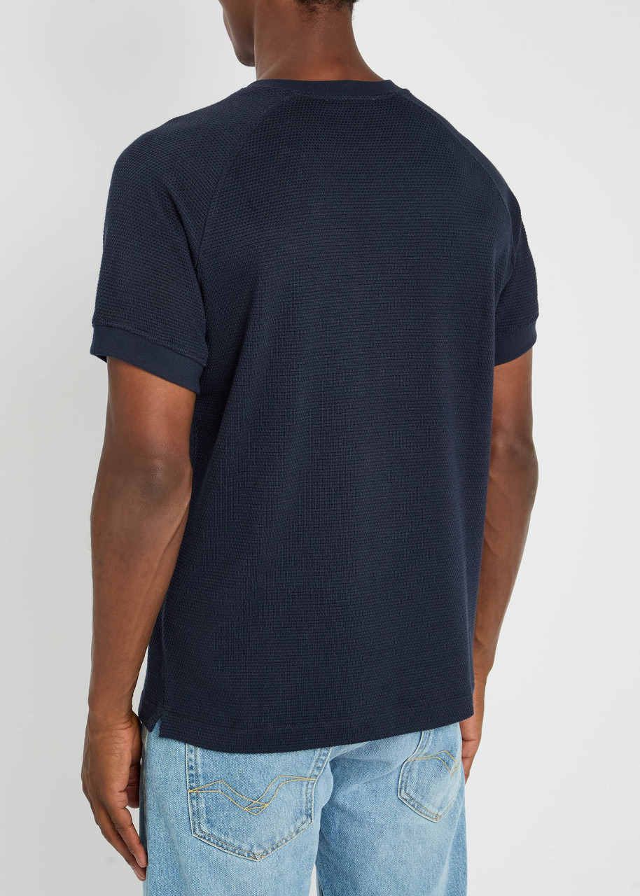 Ymc Marquee Waffle-knit Cotton-blend T-shirt - 3