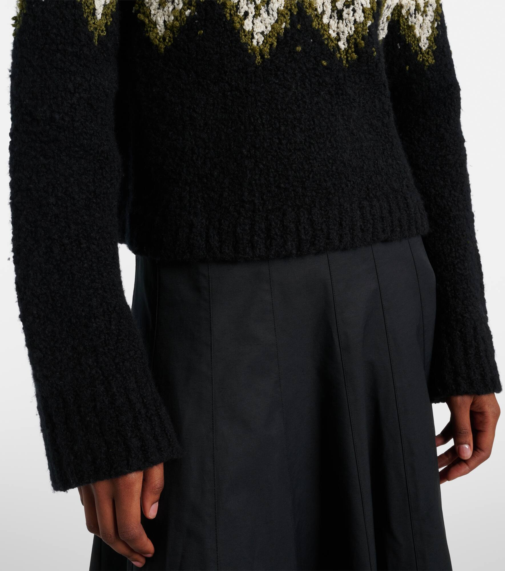 Lizzy fair isle cotton turtleneck sweater - 5