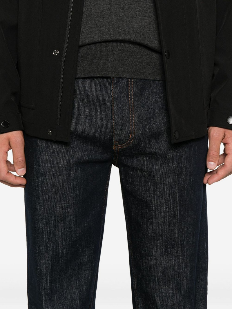 contrast-stitching trousers 5