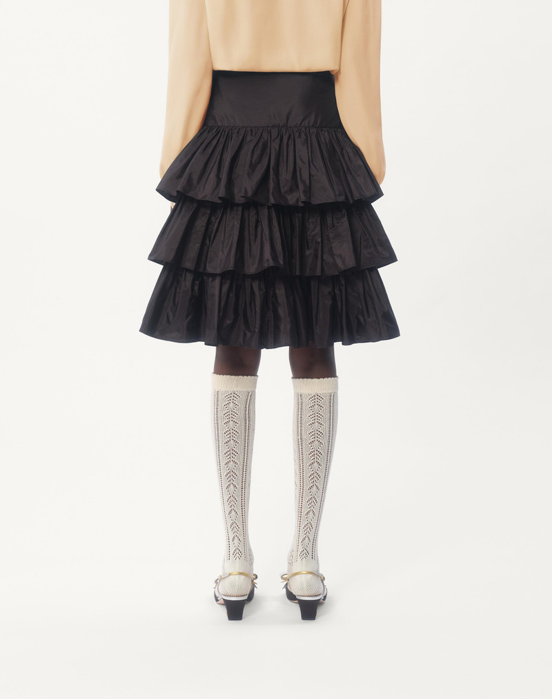RUFFLED TAFFETA SKIRT 7