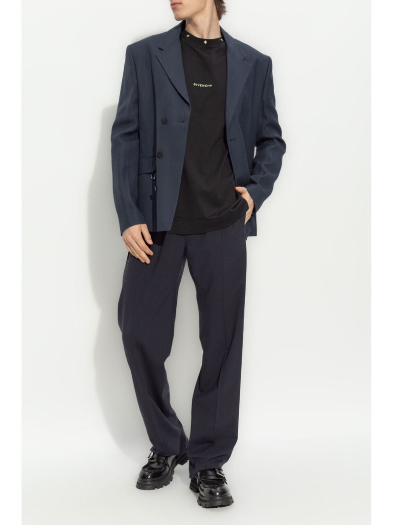 Givenchy elasticated-waist straight-leg trousers outlook