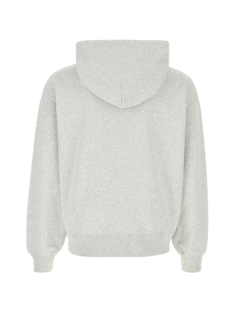 Sporty & Rich melange grey cotton hoodie outlook