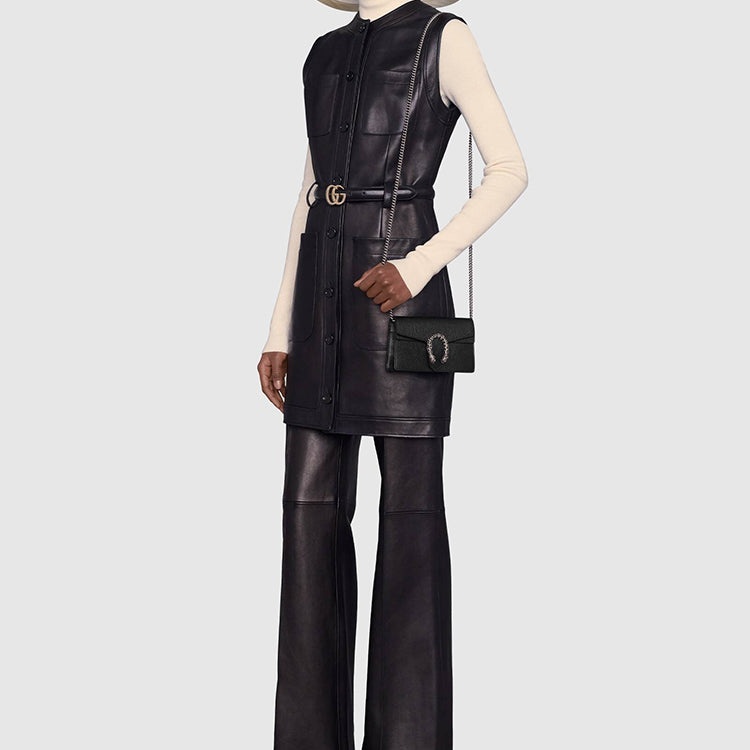 (WMNS) Gucci Dionysus Mini-Sized Single-Shoulder Bag Black 476432-CAOGN-8176 - 8