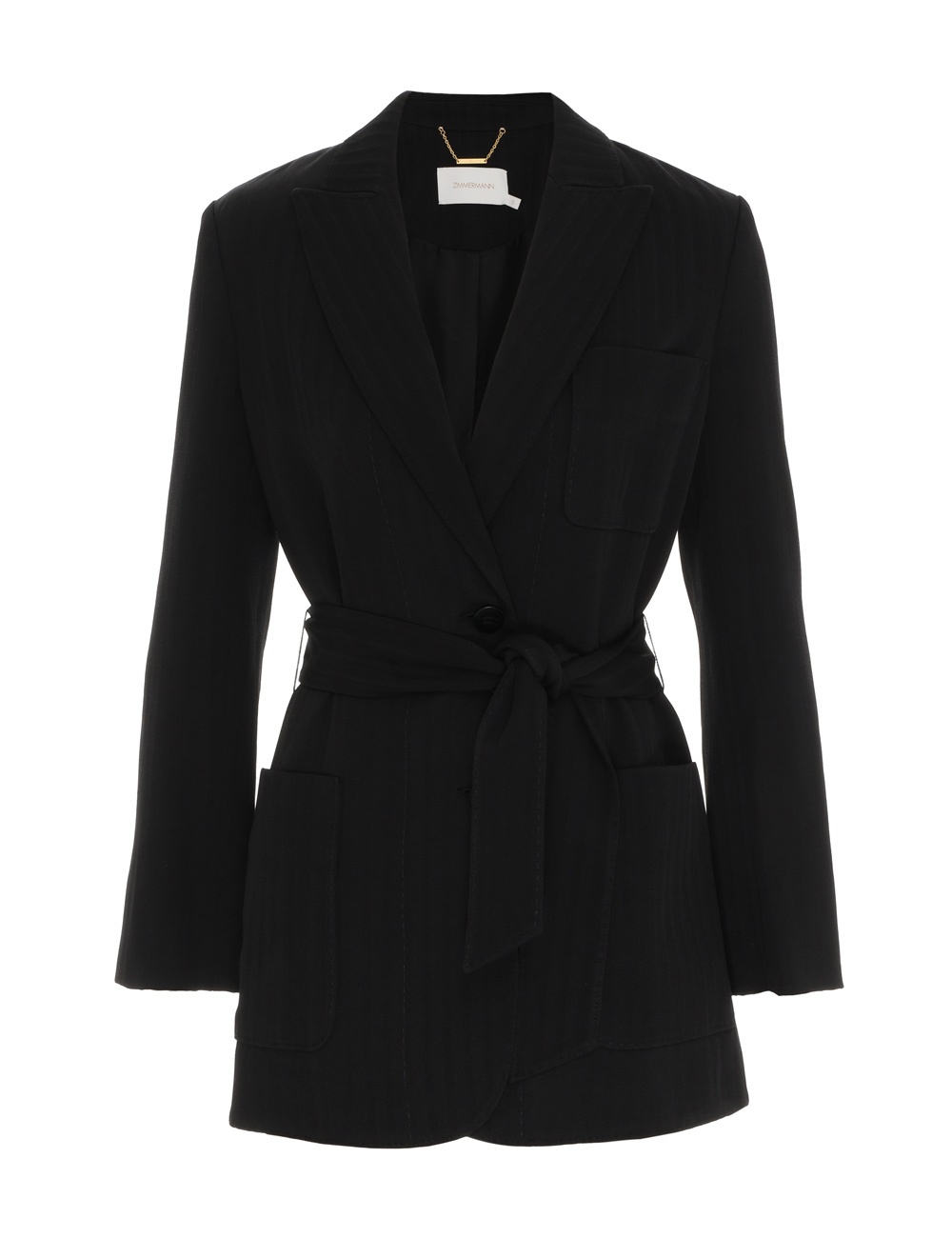 KALEIDOSCOPE BELTED JACKET - 1