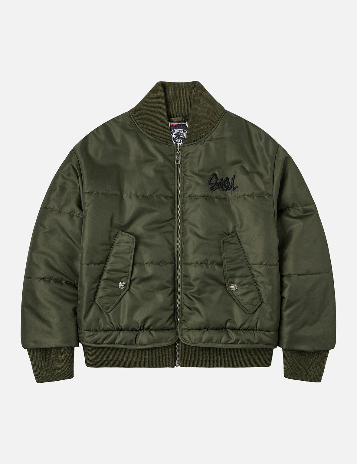 Logo Embroidery Fashion Fit Bomber Jacket - 3
