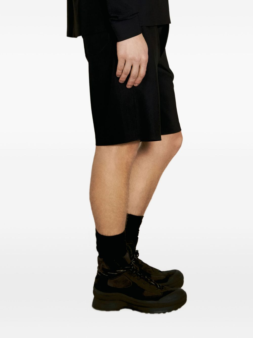 elastic-waistband shorts - 3