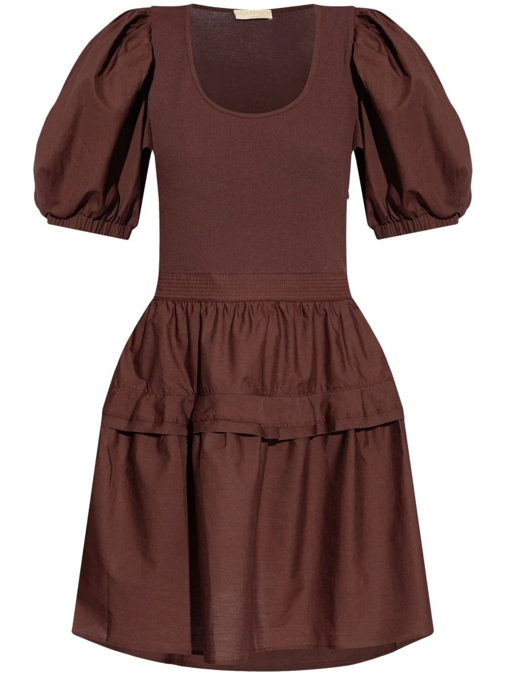 Tilda puff-sleeve cotton dress - 1