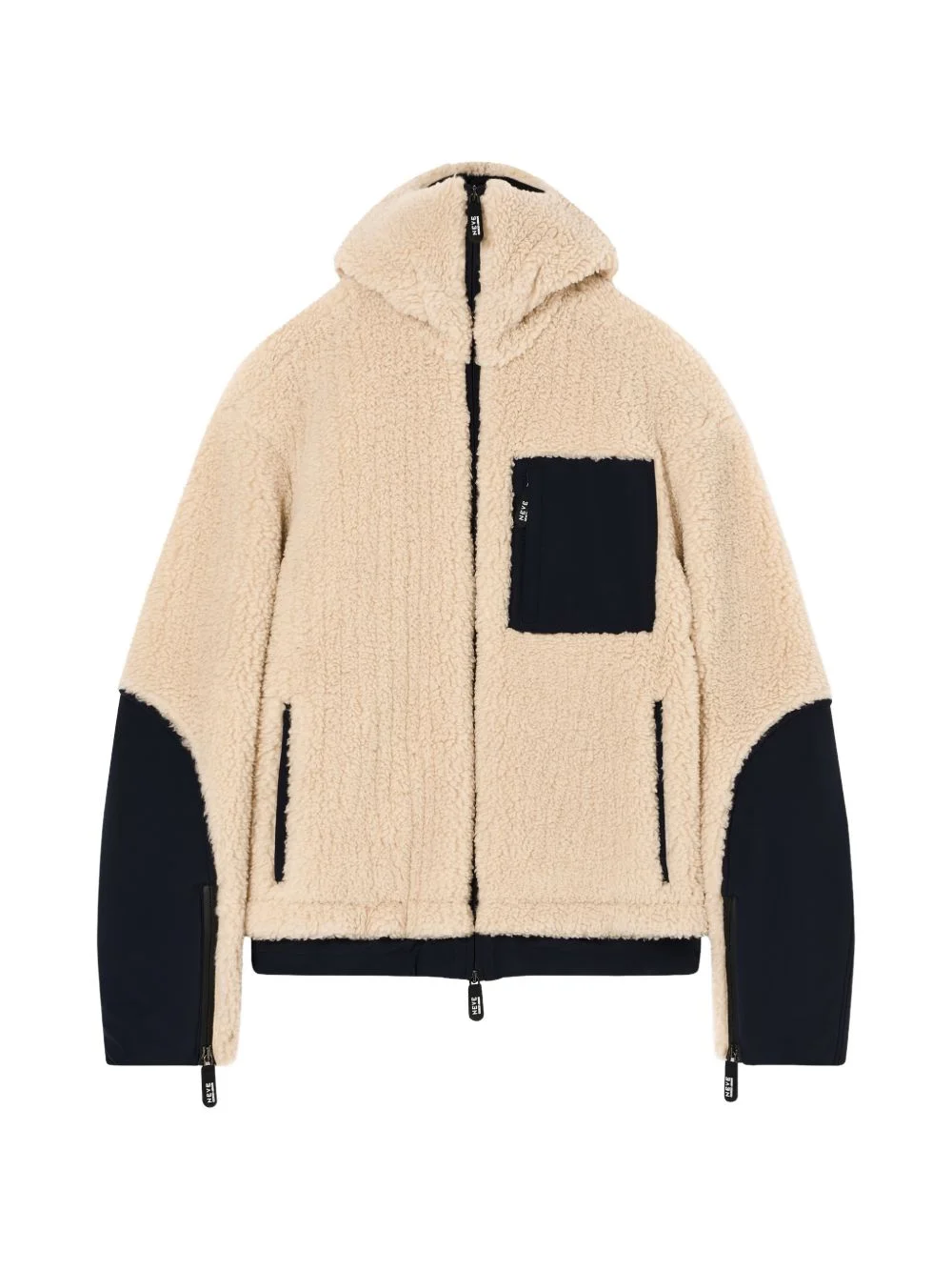 hooded oversized jacket - 1