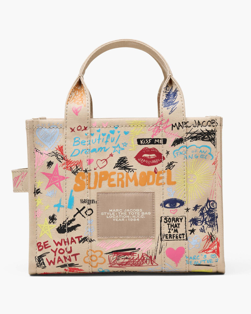 THE PUNK SCRIBBLE CANVAS SMALL TOTE BAG 3