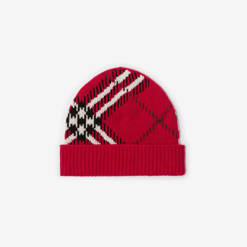 Burberry Check Cashmere Blend Beanie outlook