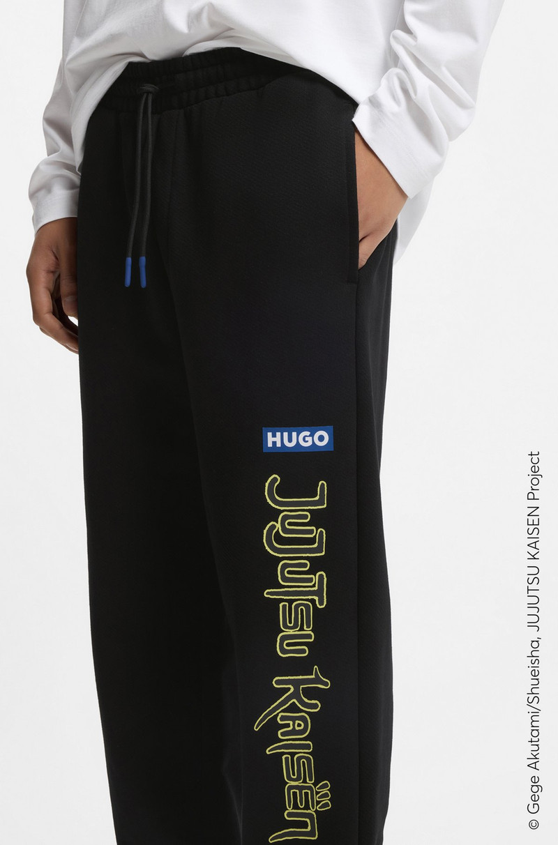 HUGO X JUJUTSU KAISEN TRACKSUIT BOTTOMS IN COTTON TERRY 3