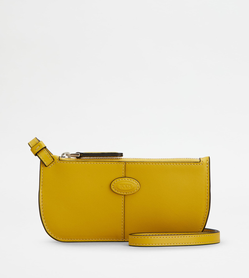 Tod's SUNGLASSES CASE IN LEATHER - YELLOW outlook
