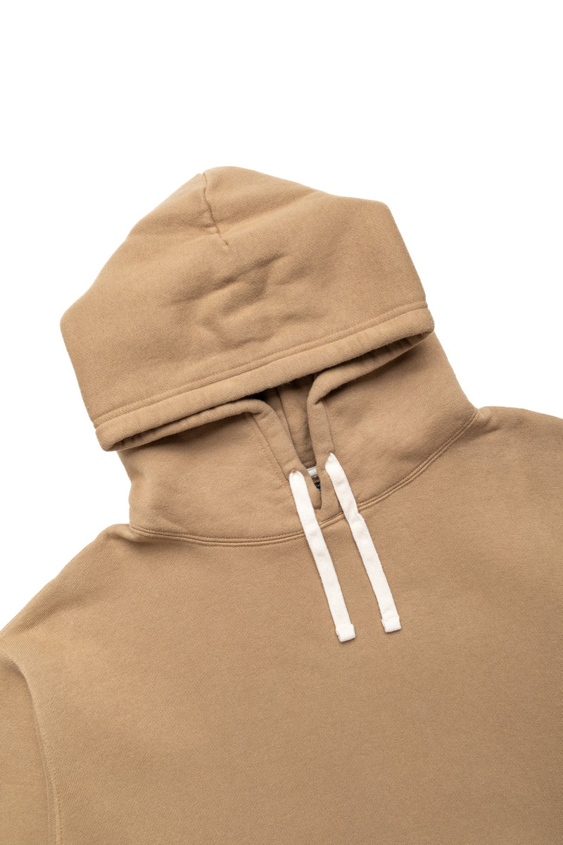 Sweat Pullover Hoodie Raised Back - Khaki 5