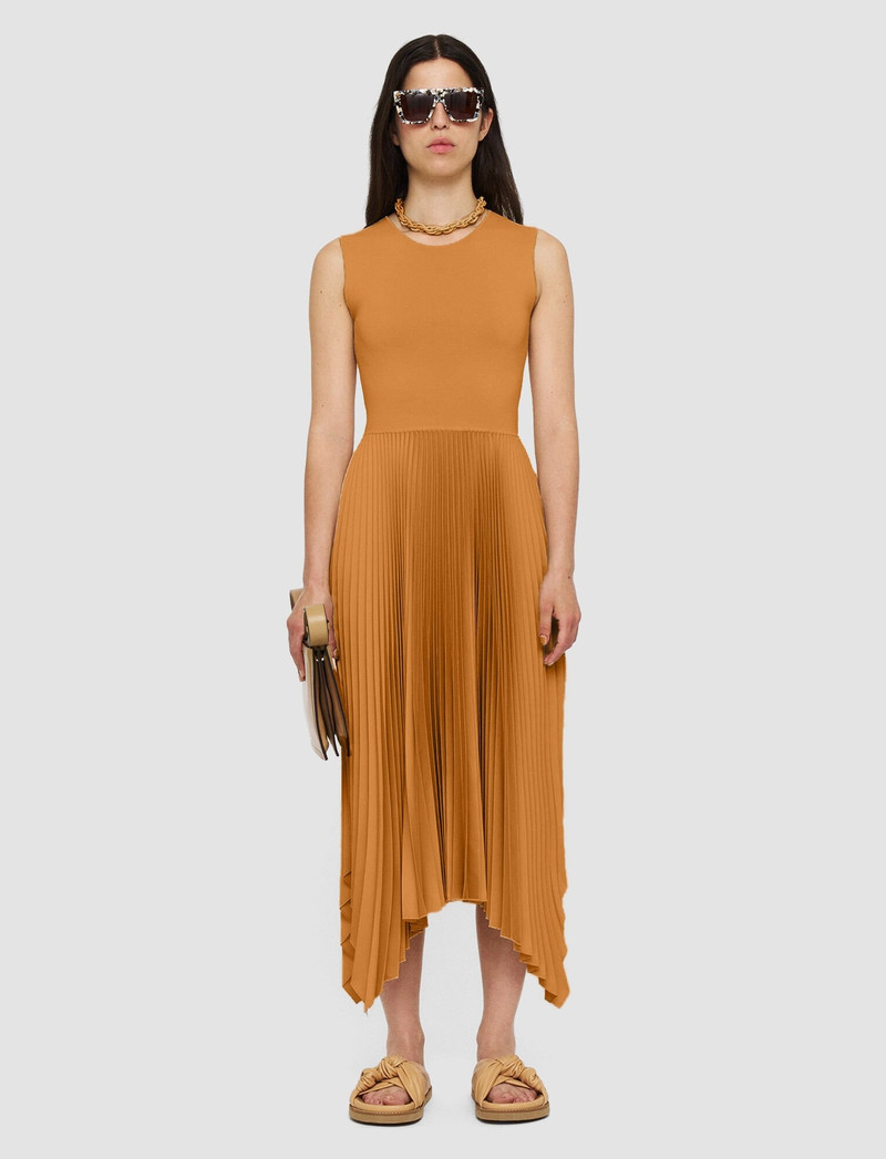 JOSEPH Knit Weave Plissé Dera Dress outlook