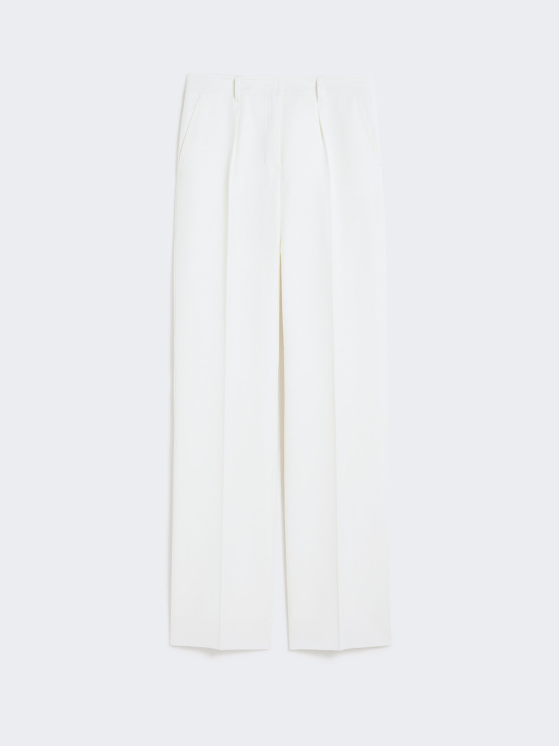 ADIGE1234 Straight gabardine wool trousers 1