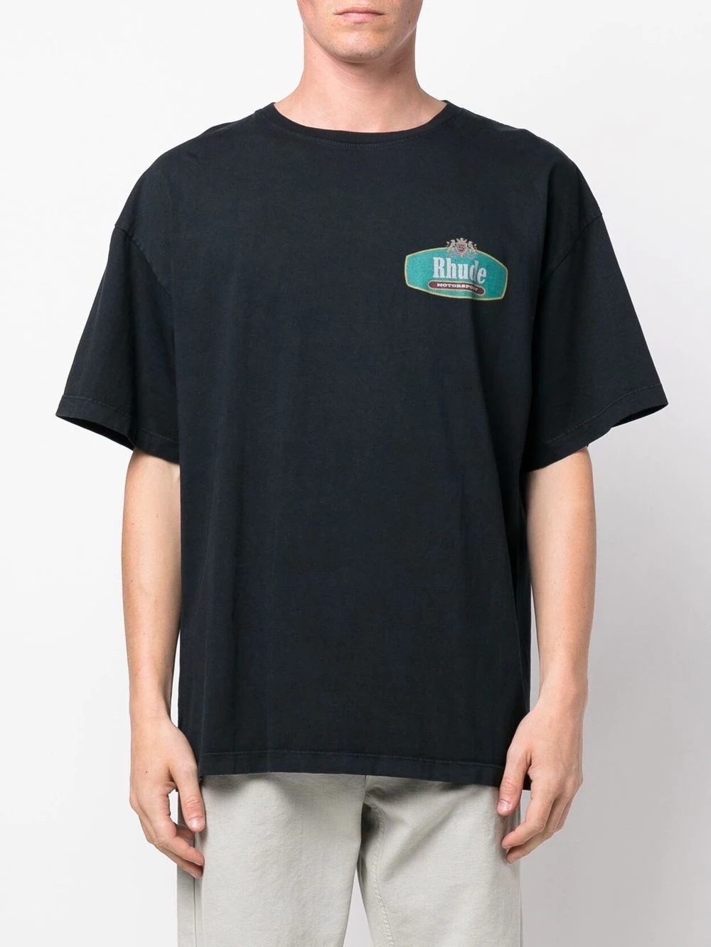 logo-print cotton T-shirt - 3