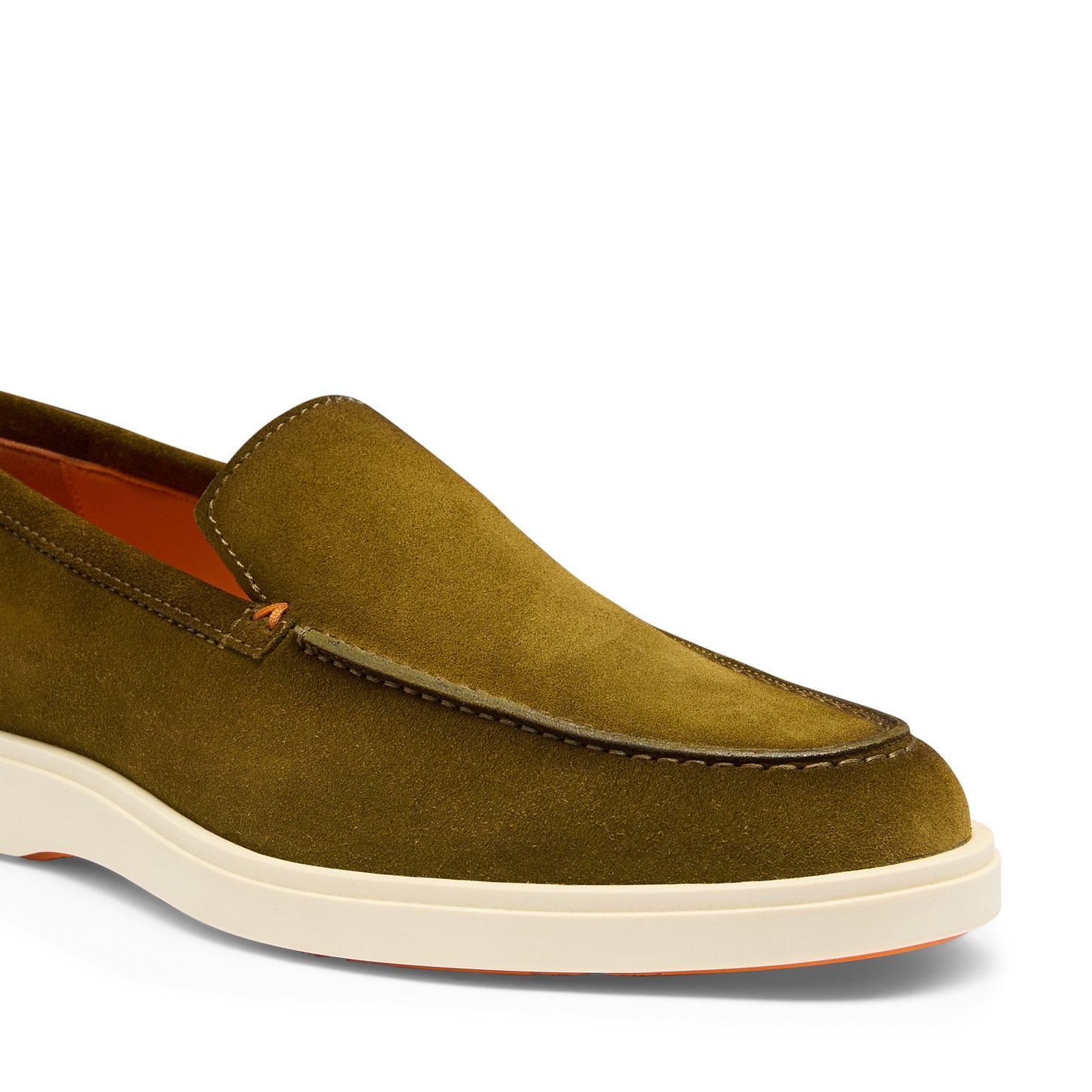 Men's green suede loafer - 6