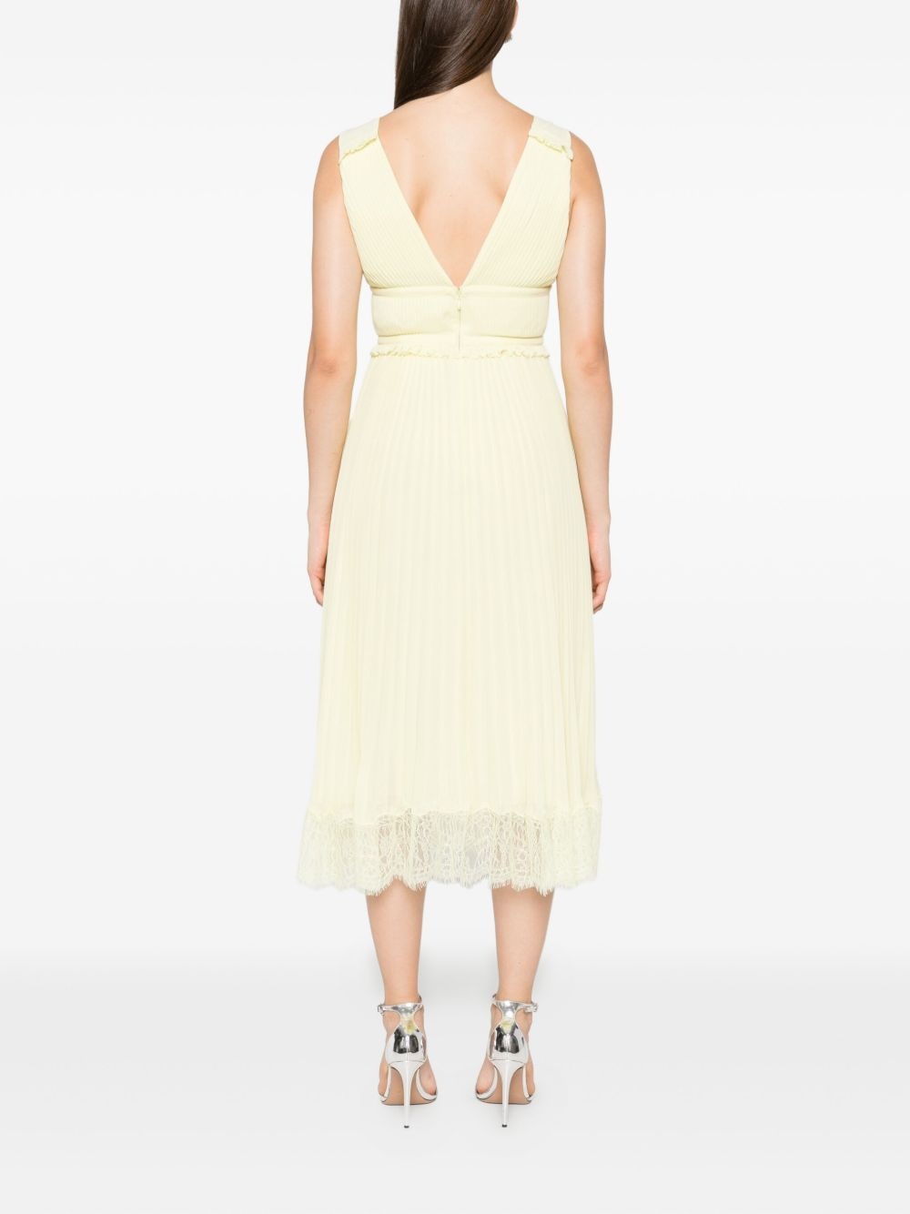 georgette frill midi dress - 4