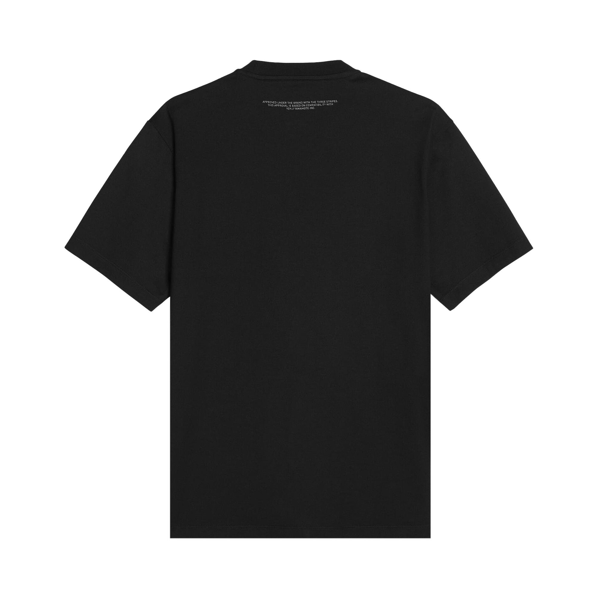 Y-3 Logo Short-Sleeve Tee 'Black' - 2