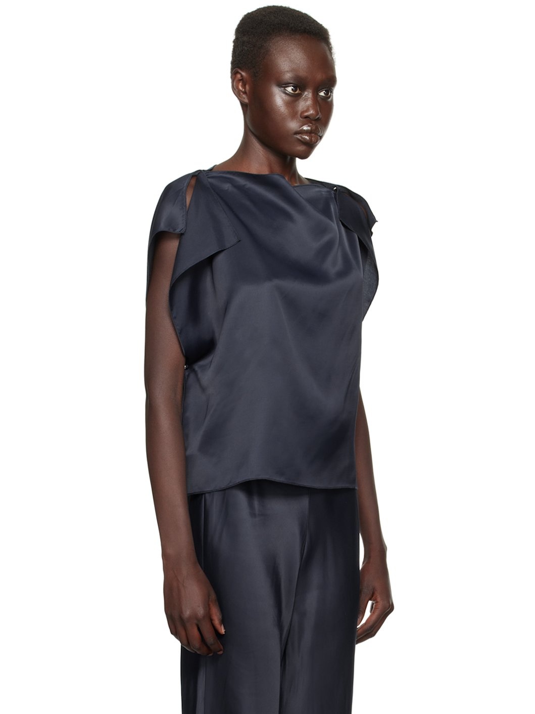 Navy Clavo Blouse - 2