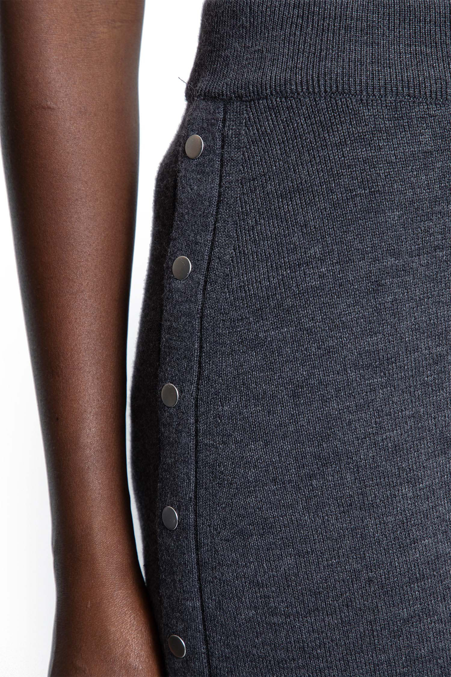 Flared-Knit-Pants-With-Studs-In-Wool - 4