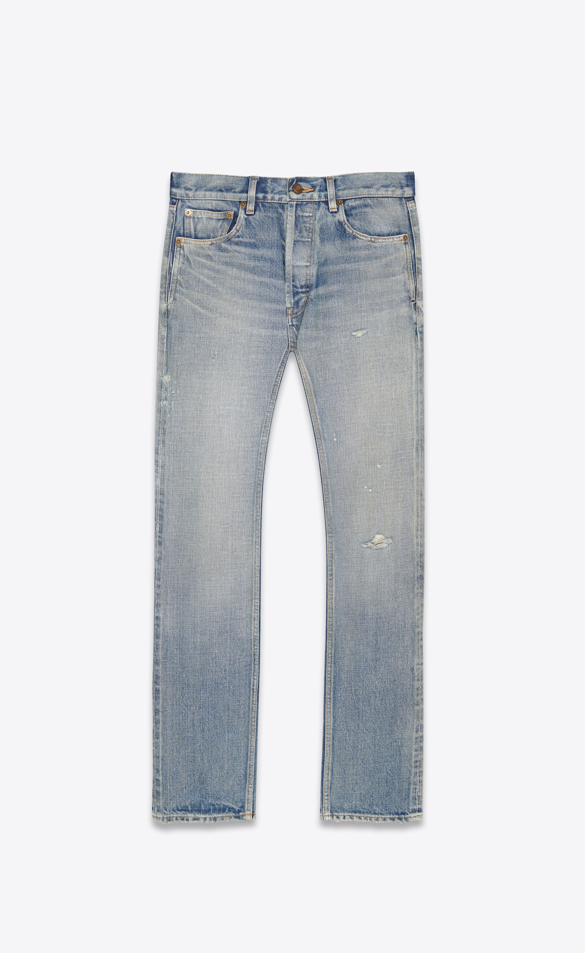 mid-waist jeans in melrose blue denim - 1