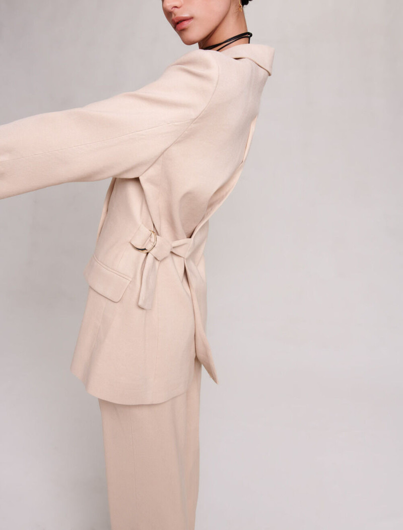 Linen blend blazer 6
